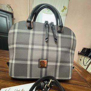 Dooney & Bourke Tartan Plaid Domed Satchel